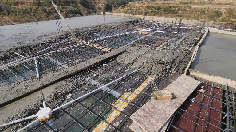 Slab Farm Work and concreet casting process